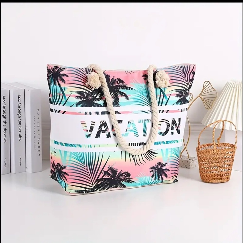 Tropical Vacation Tote Bag - Multicolor